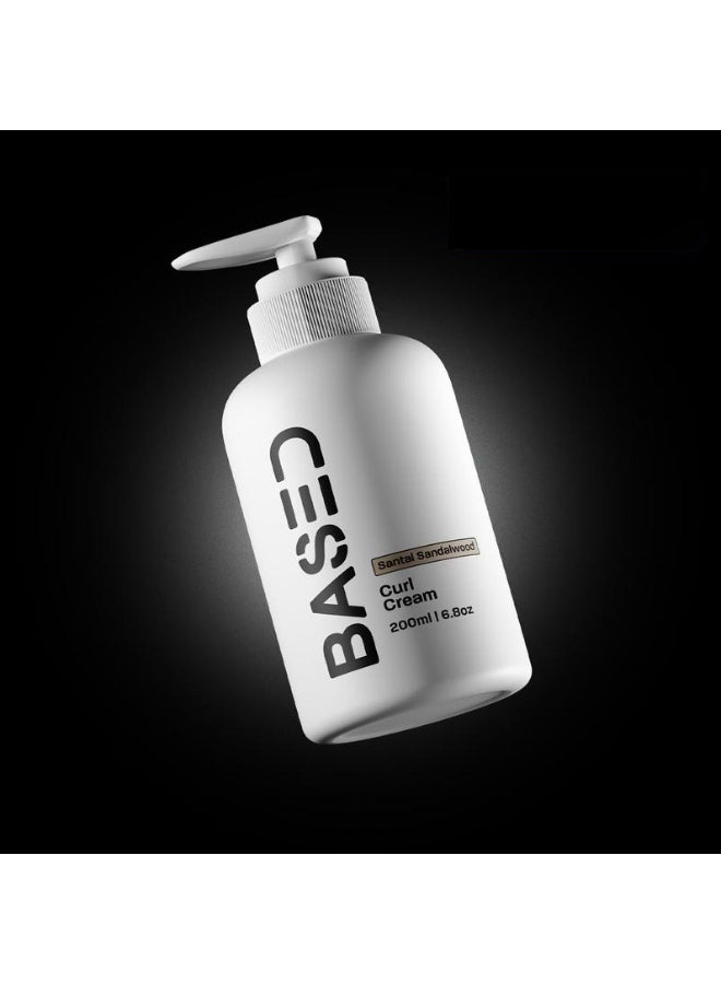 Based Curl Cream for Defined Curls & Frizz Control, Medium Hold, with Agave, Silk Protein & Castor Oil, 6.8 Oz - Image 1