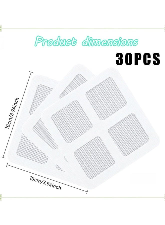 30PCS Square Disposable Shower Drain Hair Catcher Mesh Stickers For Bathroom Kitchen Sink - Image 2