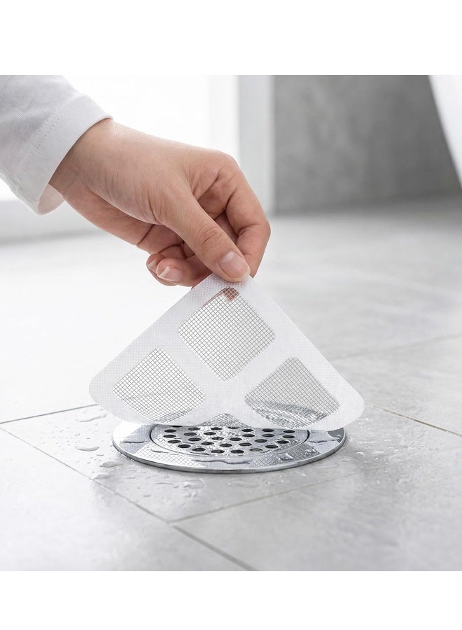 30PCS Square Disposable Shower Drain Hair Catcher Mesh Stickers For Bathroom Kitchen Sink - Image 5