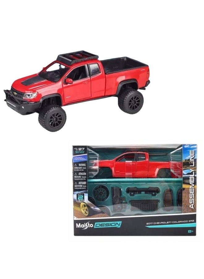 Maisto Design Assembly Line 2017 Chevrolet Colorado ZR2 DIY Car Kit (1:27, Red) - Image 2