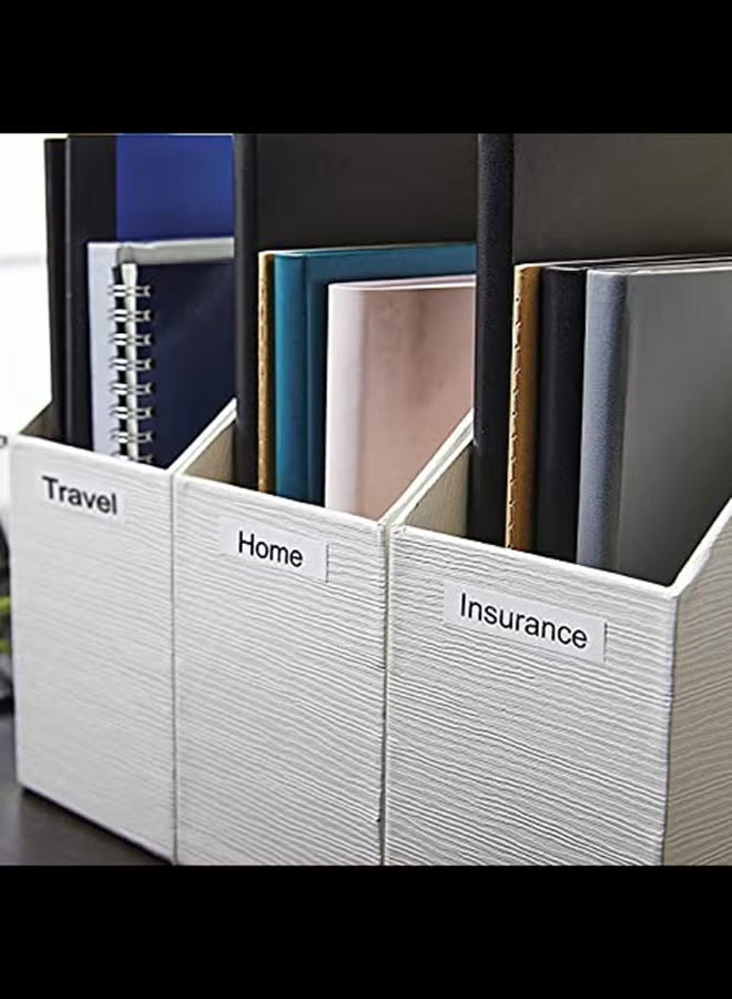 دايمو شريط لاصق قياسي أبيض/أسود - Image 4