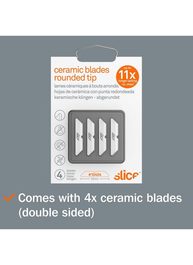Slice Slice 10404 Replacement Blade, Ceramic, Finger Friendly, Rounded Tip, Lasts 11x Longer Than Metal  - Image 3