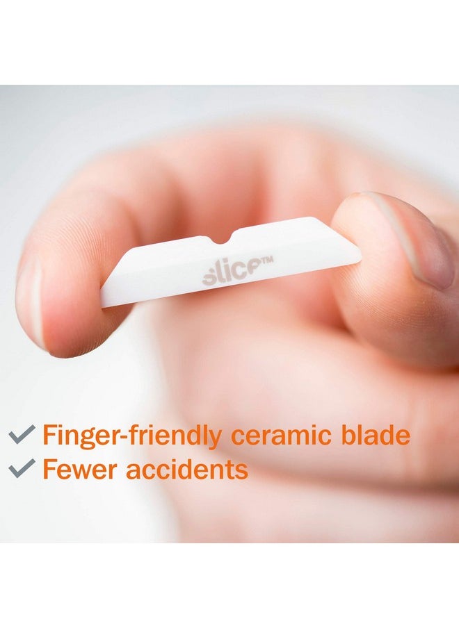 Slice Slice 10404 Replacement Blade, Ceramic, Finger Friendly, Rounded Tip, Lasts 11x Longer Than Metal  - Image 2