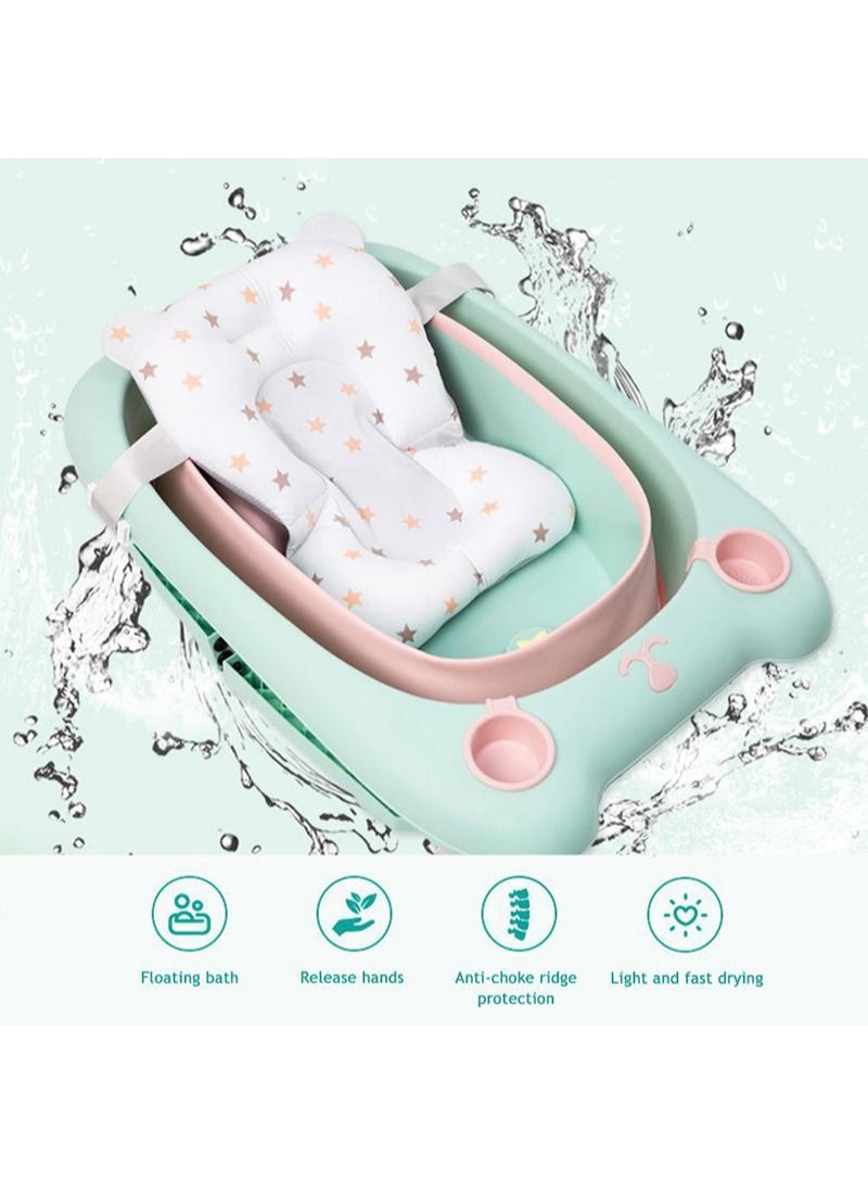 FOCOLABU Newborn Bathtub Safety Mat Baby Shower Portable Air Cushion Bed Baby Bath Non-Slip Pad Newborn Security Support Soft Cushion/Mat - Image 3