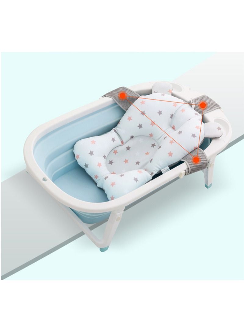 FOCOLABU Newborn Bathtub Safety Mat Baby Shower Portable Air Cushion Bed Baby Bath Non-Slip Pad Newborn Security Support Soft Cushion/Mat - Image 4