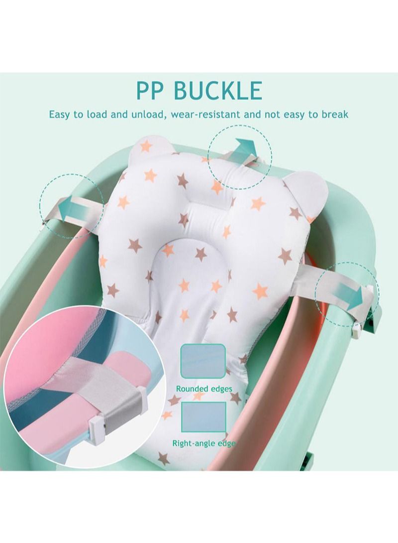 FOCOLABU Newborn Bathtub Safety Mat Baby Shower Portable Air Cushion Bed Baby Bath Non-Slip Pad Newborn Security Support Soft Cushion/Mat - Image 2