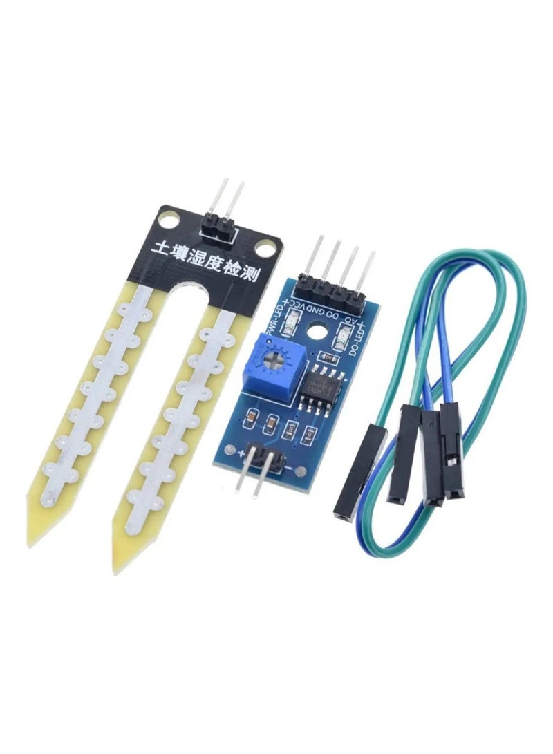 5 جهاز كمبيوتر شخصي استشعار رطوبة التربة LM393 3.3V / 5V لأردوينو - Image 3