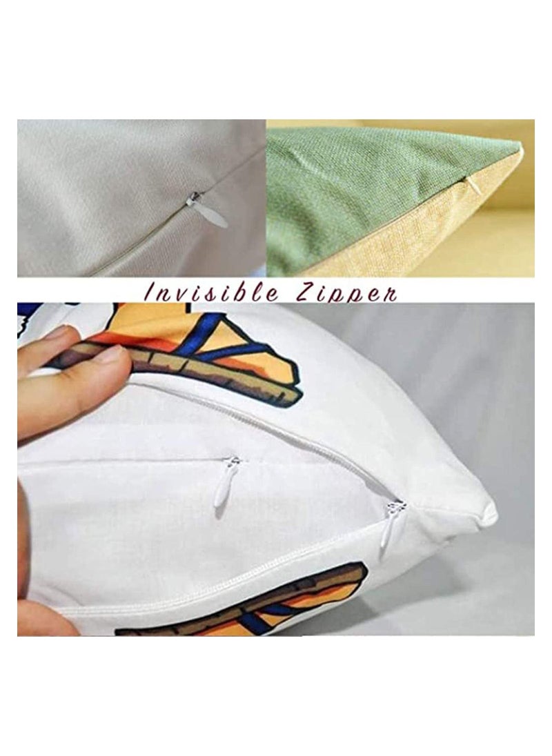Y&D 14 Inch Zippers 30PCS Invisible Nylon Coil Zipper, White, DIY Sewing Tools for Craft Bags Dresses Skirts Pillows  - Image 4
