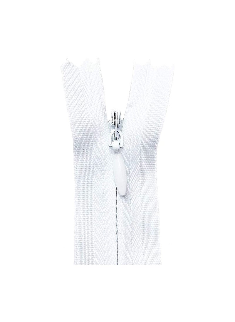 Y&D 14 Inch Zippers 30PCS Invisible Nylon Coil Zipper, White, DIY Sewing Tools for Craft Bags Dresses Skirts Pillows  - Image 5