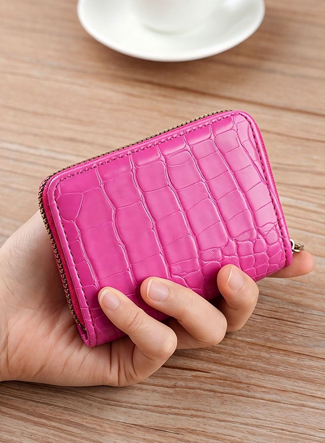 11-slot zipper folding card holder, anti-degaussing zipper, multi-function id coin purse - Image 4