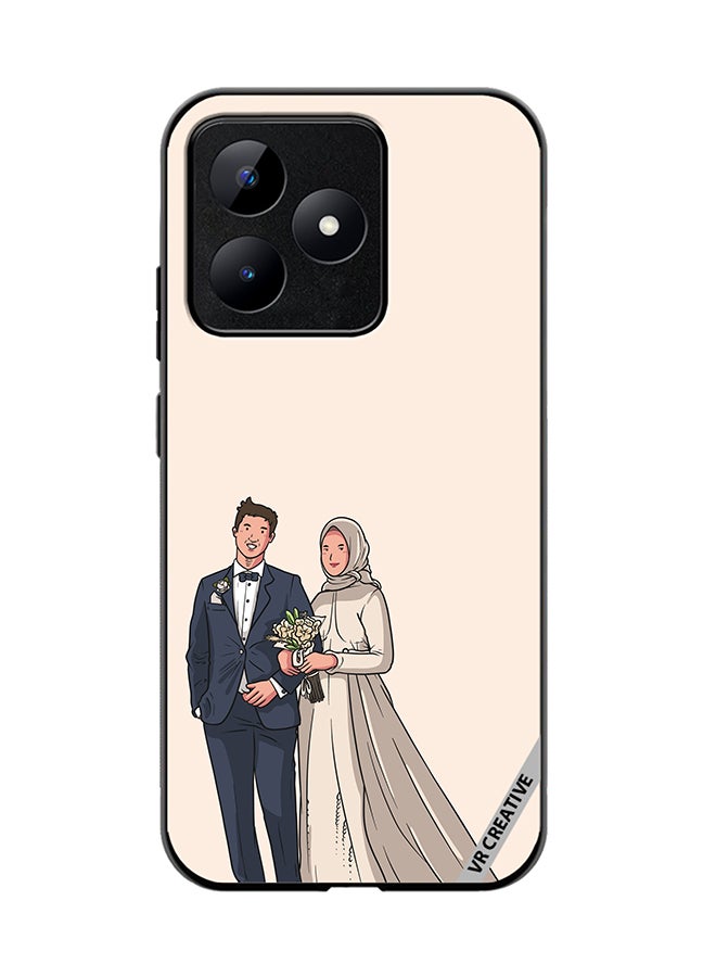 VR CREATIVE Protective Case Cover For Realme C53 Wedding Design Multicolour - Image 1