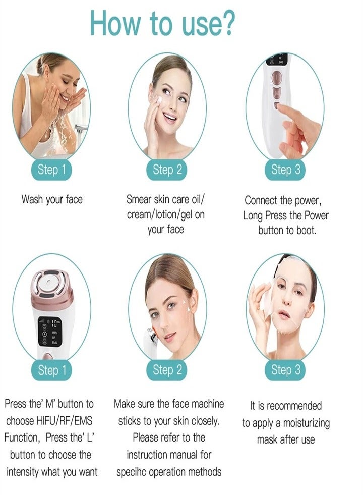 New upgraded second generation, mini handheld ultrasonic beauty instrument, micro-current facial lifting and firming massager, suitable for female chin, neck and eyes - Image 5