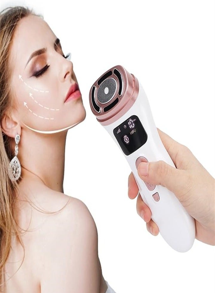 New upgraded second generation, mini handheld ultrasonic beauty instrument, micro-current facial lifting and firming massager, suitable for female chin, neck and eyes - Image 1