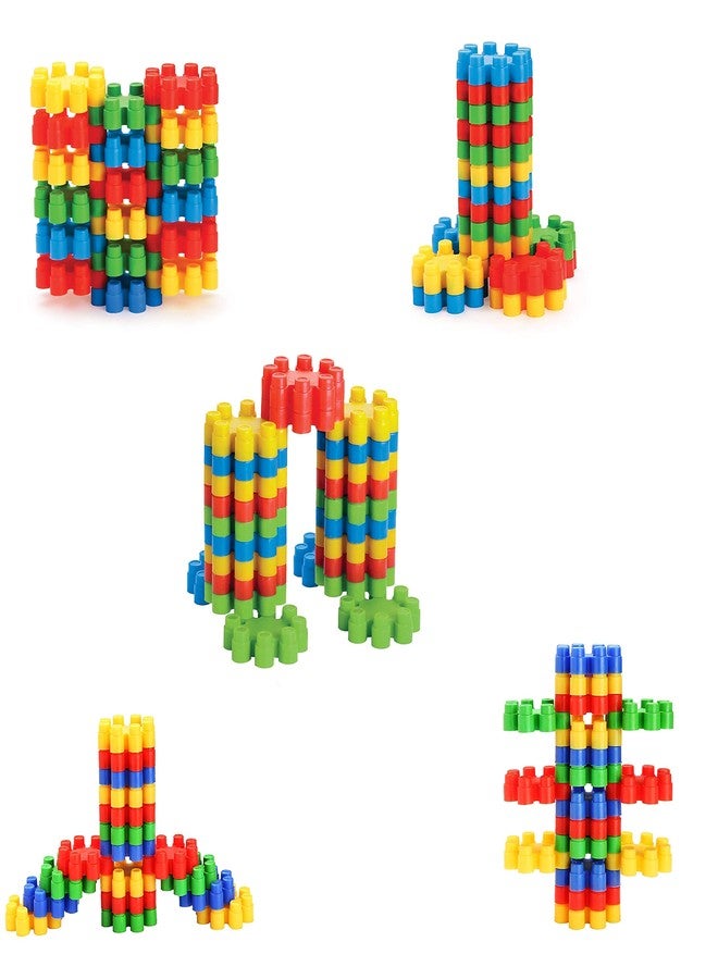 Nabhya Interlocking Building Blocks Puzzle Early Learning Educational Toy for Kids Age 2 to 5 (Multicolor) - Image 1