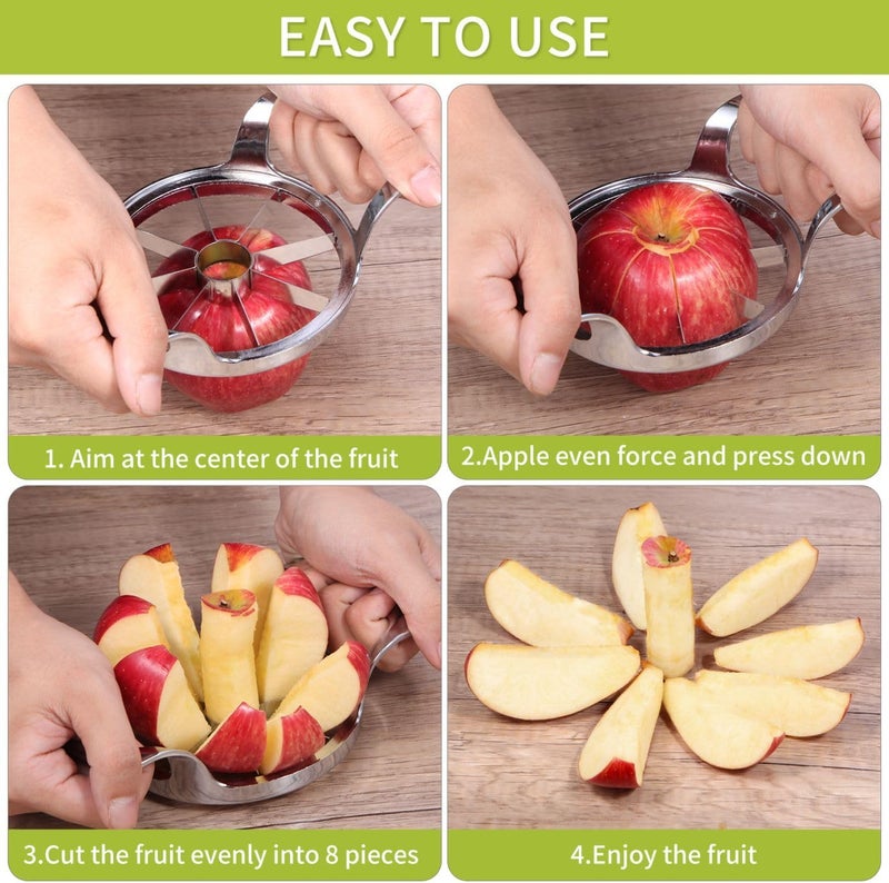 LIIGEMI Apple Slicer, 8-Slice Apple Slicer and Corer,Sharp and Sturdy,Easy to Use, Time-Saving. - Image 4