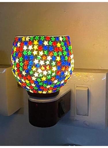 Shree Ashapura Textiles ASHAPURA Creation Kapur Dani Electrical Camphor DiffuserHome Fragrance Aroma Glass Kapoor Dani Essential Oil Diffuser Burner Night Lamp 452  - Image 5