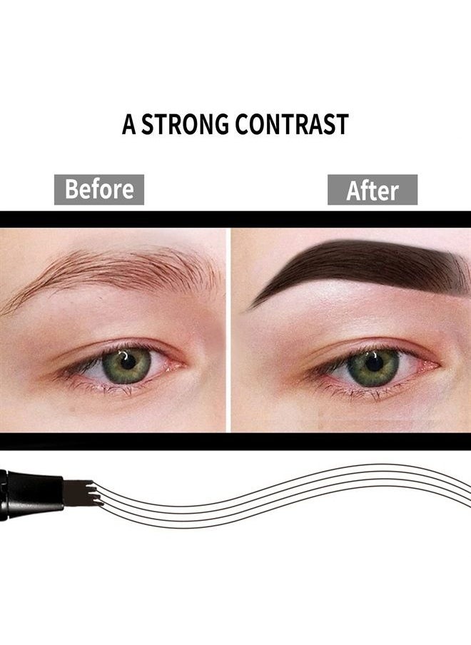 Boobeen - Eyebrow Pen Waterproof Liquid Eyebrow Pencil, Microblading Eyebrow Pen with Precision Applicator, Creates Natural Eyebrow Makeup - Image 1