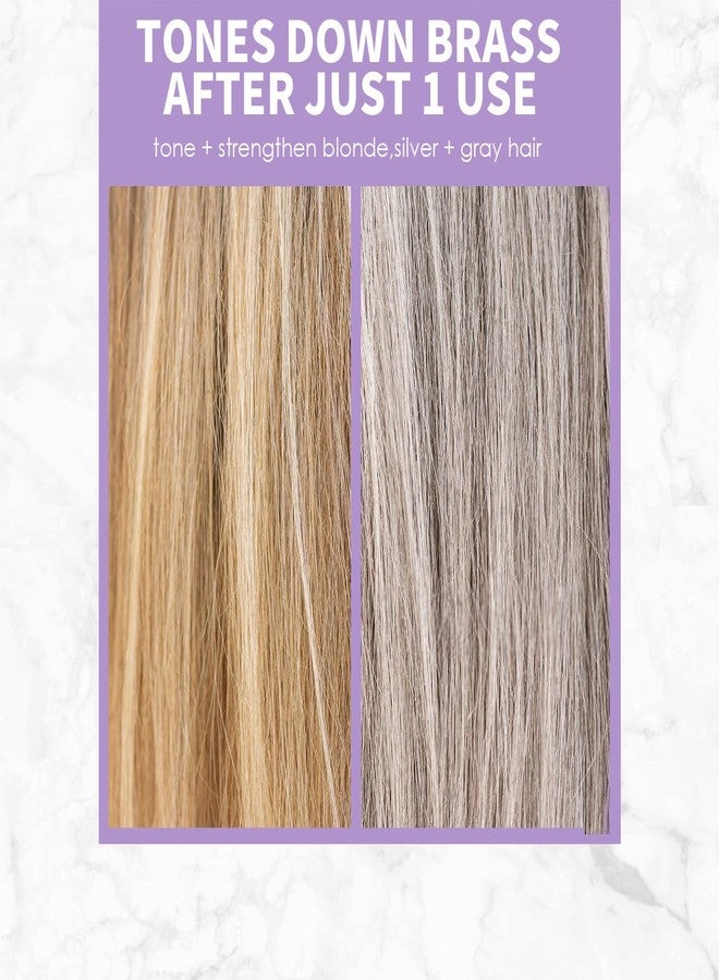 Danliss Purple Shampoo, Sulfate-Free Brass for Blonde, Silver, or Brown Hair Removes Yellow Tones & Conditions. Neutralizes Brassy Tones in Bleached or Highlighted Hair with Salicylic Acid 8.45 oz - Image 4