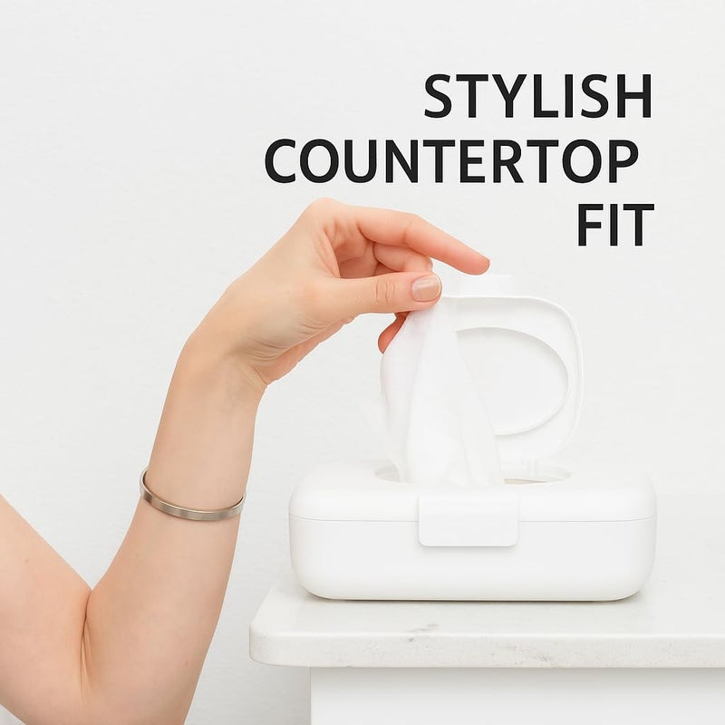 Loo 2-Pack Loo Discreet Flushable Wipes Dispenser â€“ Fits Standard Size Flushable Wipes Only â€“ No-Drill Suction Mount, Hygienic Low-Profile Holder for Bathroom & Toilet - Image 5