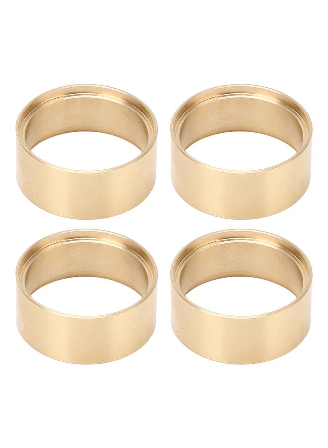 4PCS RC Brass Internal Beadlock Ring 1/18 RC Car Counterweight Clamp Ring Fit 1.0in Wheel Rim for SCX24 JLU C10 1/24 Car