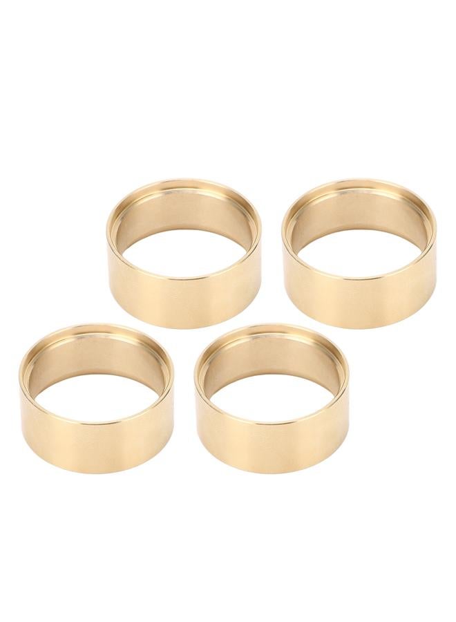 4PCS RC Brass Internal Beadlock Ring 1/18 RC Car Counterweight Clamp Ring Fit 1.0in Wheel Rim for SCX24 JLU C10 1/24 Car