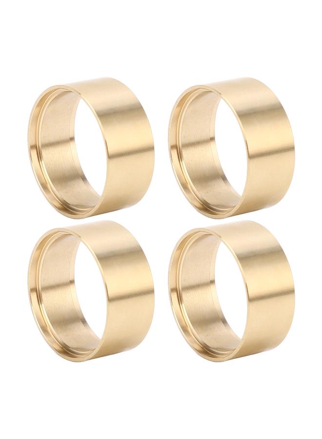 4PCS RC Brass Internal Beadlock Ring 1/18 RC Car Counterweight Clamp Ring Fit 1.0in Wheel Rim for SCX24 JLU C10 1/24 Car
