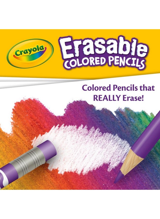 Crayola Erasable Colored Pencils (36ct), Colored Pencils for Kids, For Coloring Books, School Supplies, Classroom Arts & Crafts, Ages 4+ - Image 4