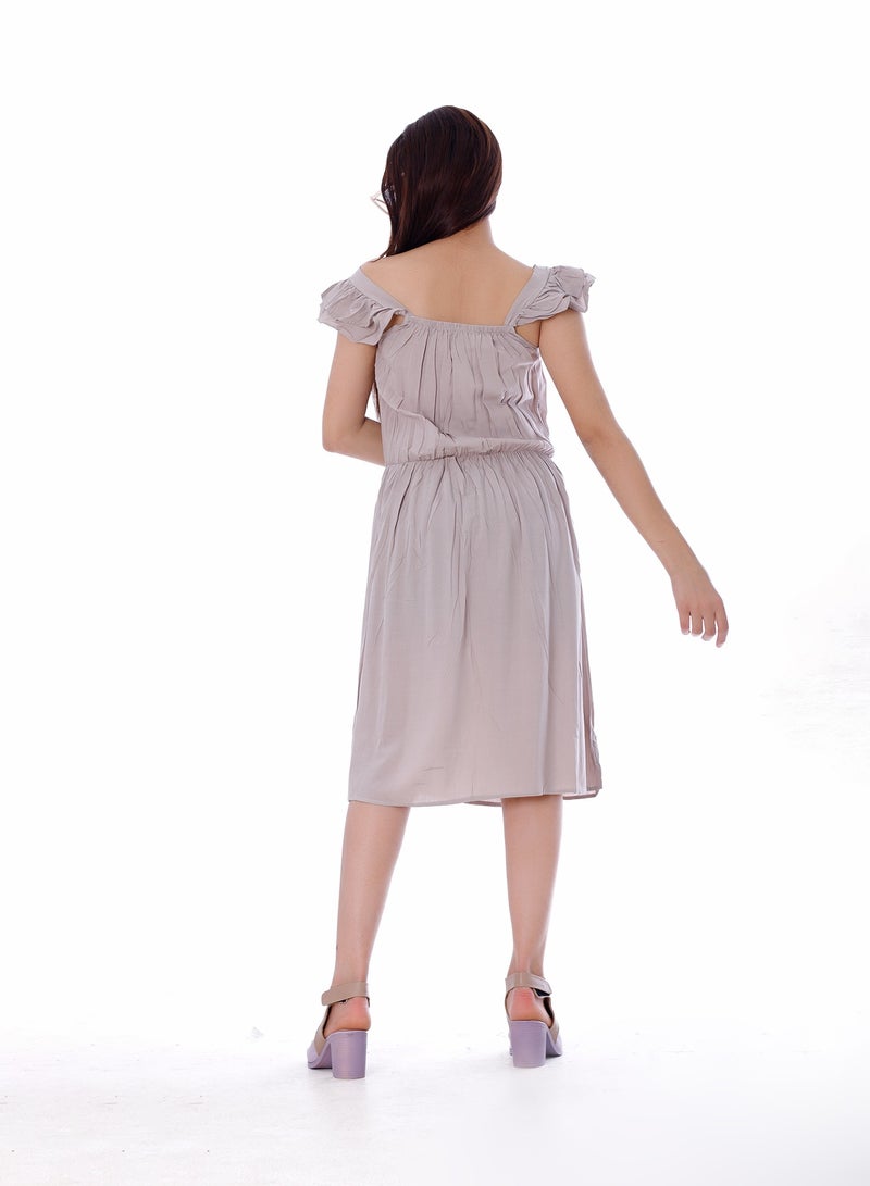 BEBO Girls Dress Beige  - Image 3