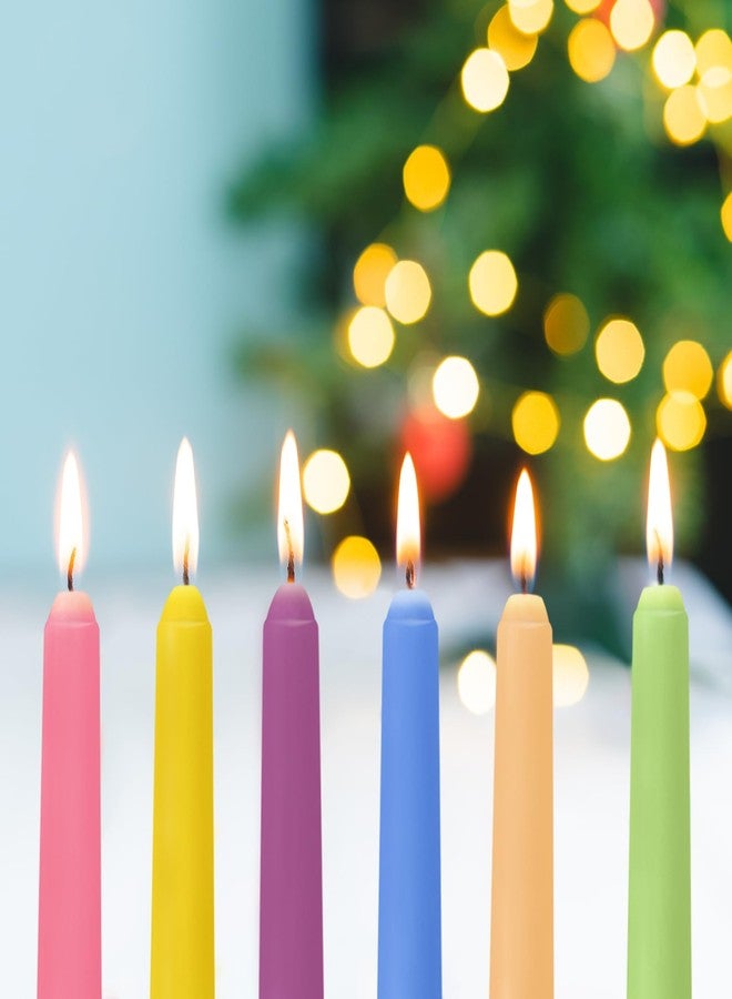 Yiflyer 10 Inch Multi-Color Taper Candles for Religious and Spiritual Settings, 12 Pack Unscented Candlesticks in 6 Colors for Holiday, Seasonal Celebration and Home Decoration - Image 3