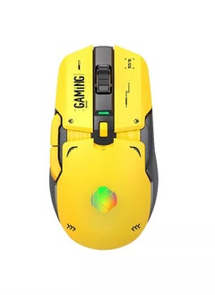 k Gaming Gaming Mouse K03 Tri Mode DPI 800 -16,000 Adjustable Bluetooth,2.4 GHz, Wired - Yellow  - Image 1