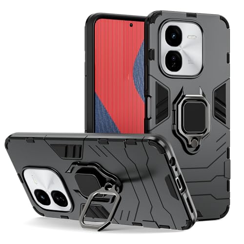 SPAZY CASE® iQOO Z9x 5G Back Cover | Dual Layer Armor Defender Full Body Protective + PC Hybrid Kickstand Back Case for iQOO Z9x 5G - Image 1