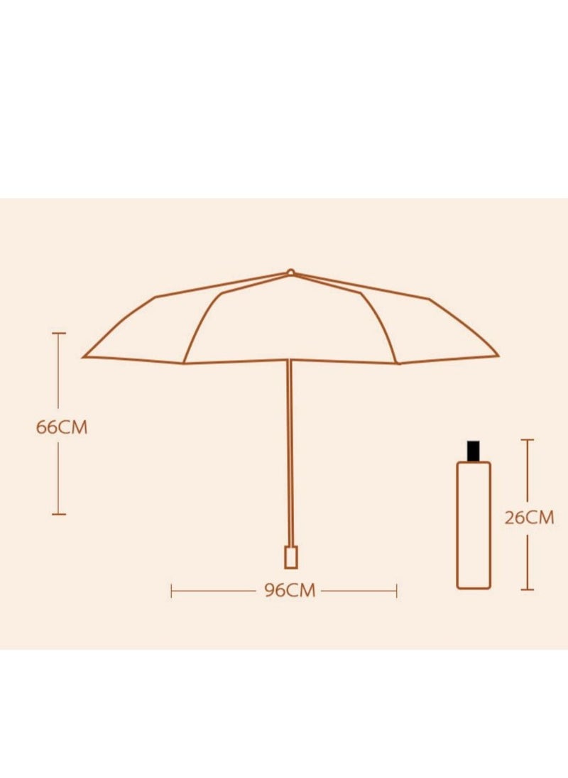 Loquat Sun Protection, UV Protection, Sun Umbrella for Women Folding Small and Portable Retro Sun Umbrella for Both Rain and Rain  - Image 2