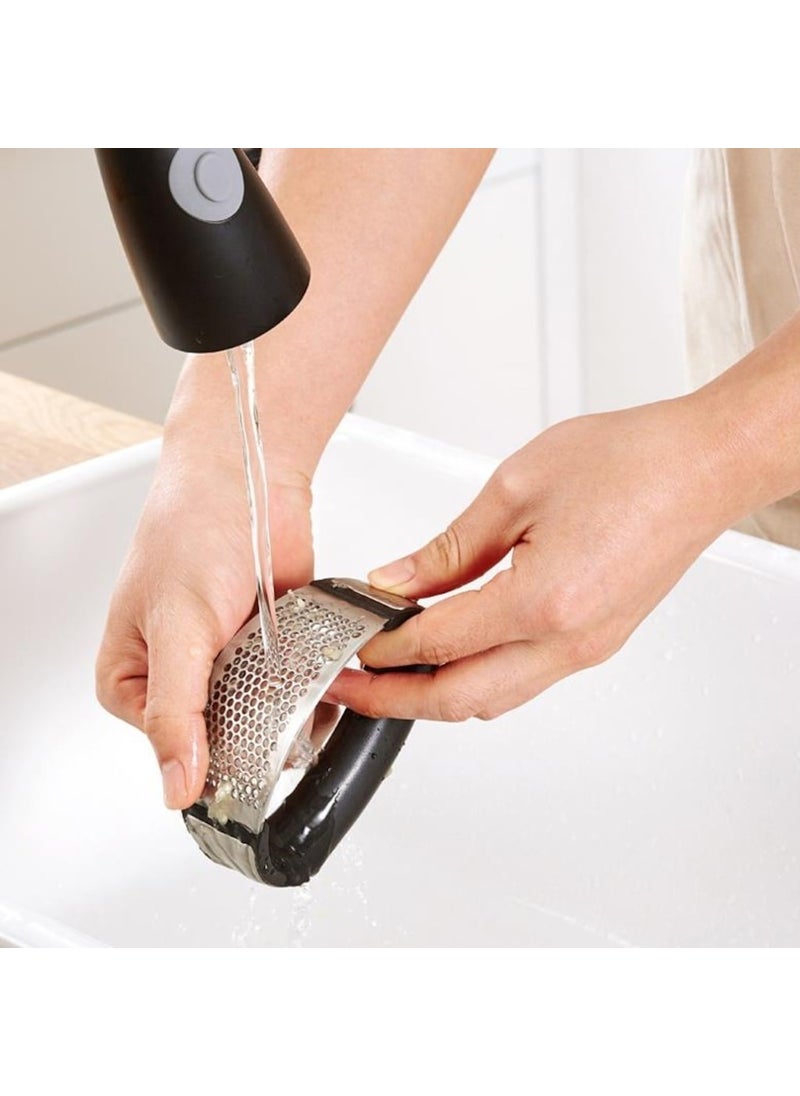 BioTech - Stainless Steel Garlic Crusher Garlic Ginger Crusher Garlic Grinder Grater - Image 1