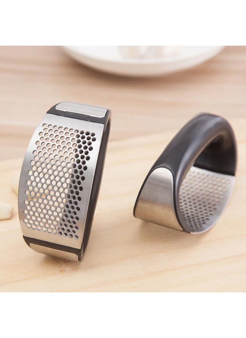 BioTech - Stainless Steel Garlic Crusher Garlic Ginger Crusher Garlic Grinder Grater - Image 1