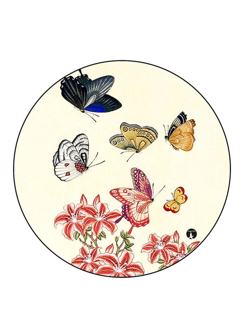 RKN مغناطيس ثلاجة مطبوع بفراشات متعددة الألوان - Image 1