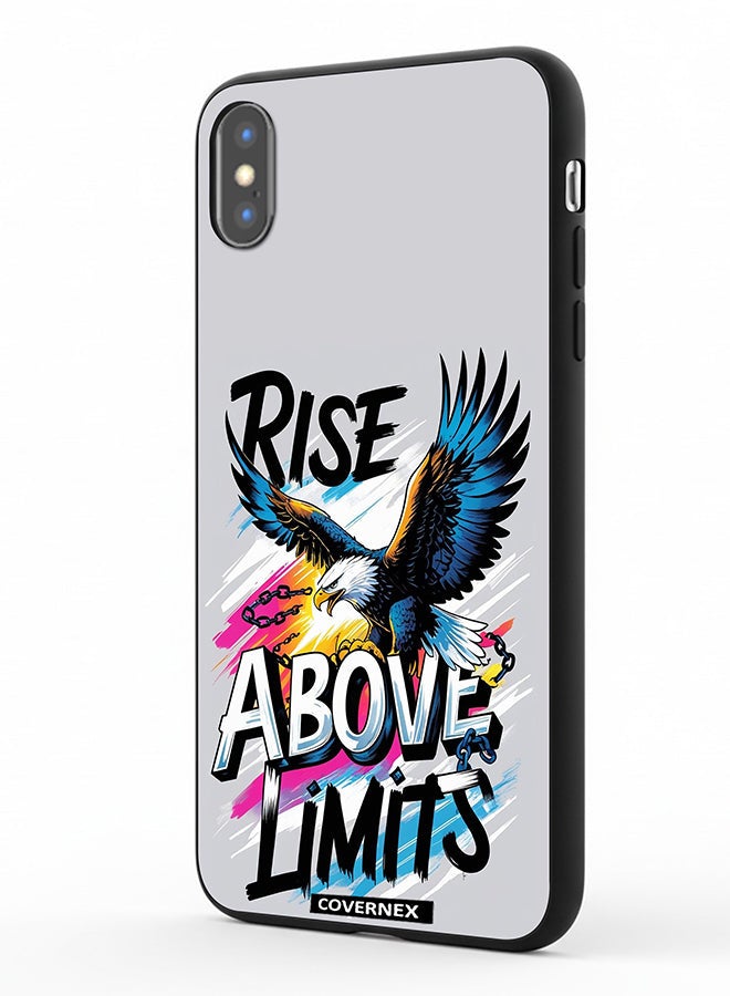 Covernex Apple iPhone Xs Max Protective Case Cover Printed Featuring Rise Above Limits - Image 1