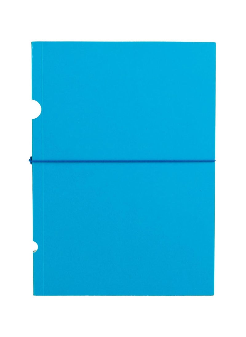 بيبر أوه دفتر بتصميم بوكو 112 صفحة مسطرة بحجم B6 - أزرق فاتح - Image 1