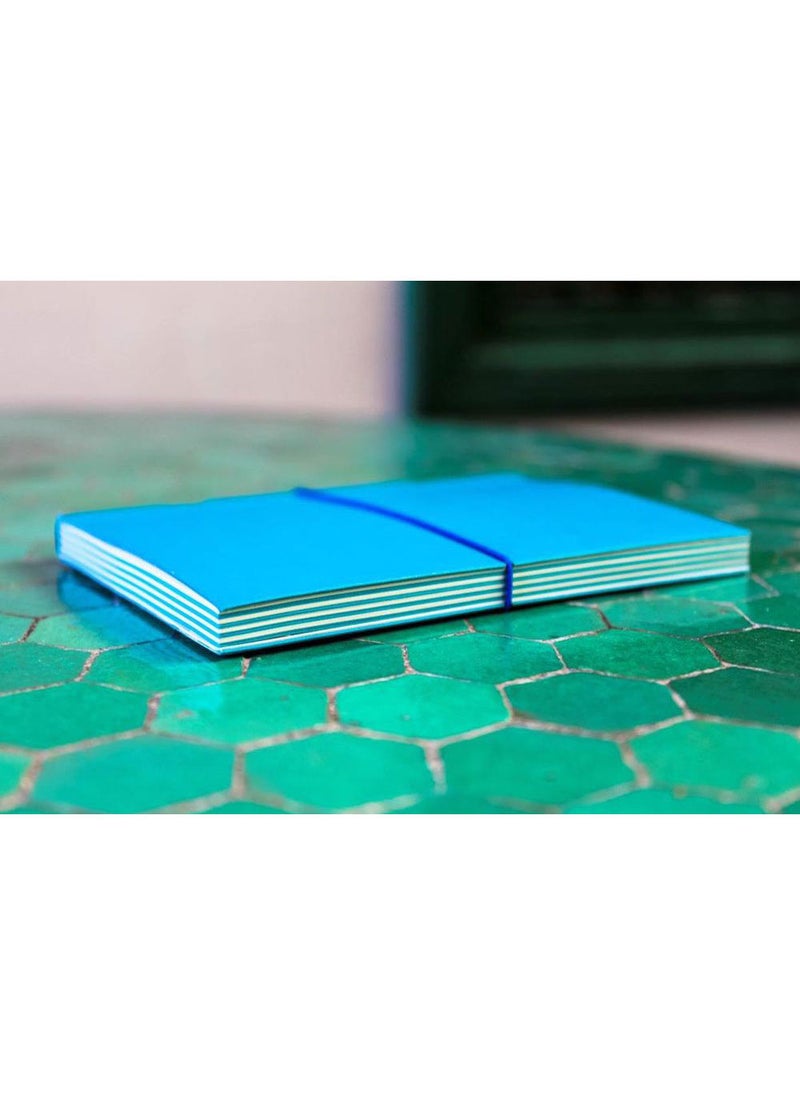 بيبر أوه دفتر بتصميم بوكو 112 صفحة مسطرة بحجم B6 - أزرق فاتح - Image 4