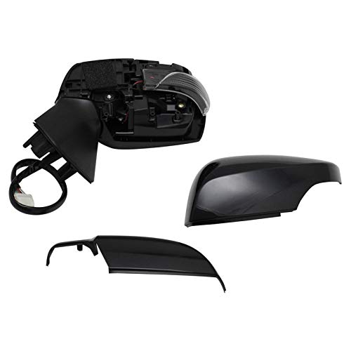 TRQ Left Mirror with Heat with Housing Turn Signal without Lane Departure Warning Drivers Side Compatible with 2015-2017 Subaru Legacy Outback SU1320142 SU1320146 SU1320174 - Image 1