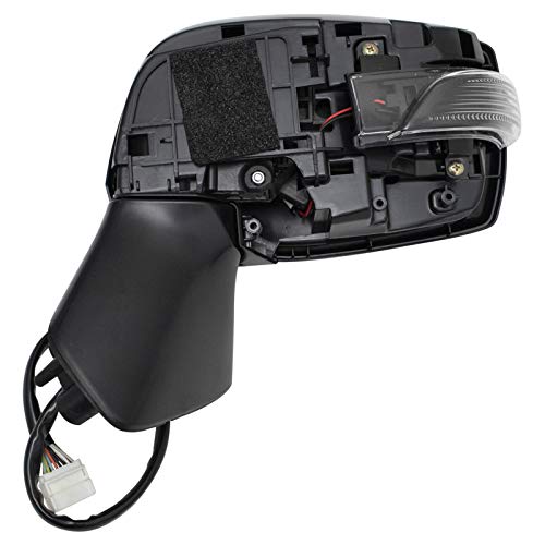 TRQ Left Mirror with Heat with Housing Turn Signal without Lane Departure Warning Drivers Side Compatible with 2015-2017 Subaru Legacy Outback SU1320142 SU1320146 SU1320174 - Image 4