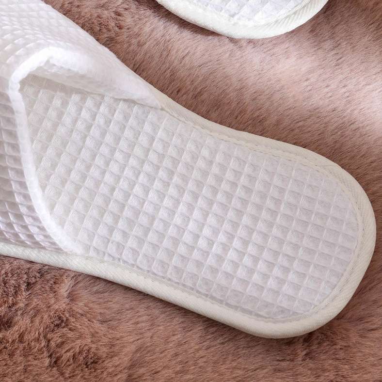 Pan Home Waffle Indoor Slippers for Women - White - Image 3