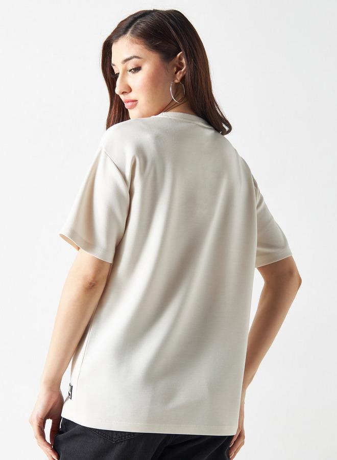 SP Characters The Celestials Print Round Neck T-shirt with Short Sleeves - Image 3