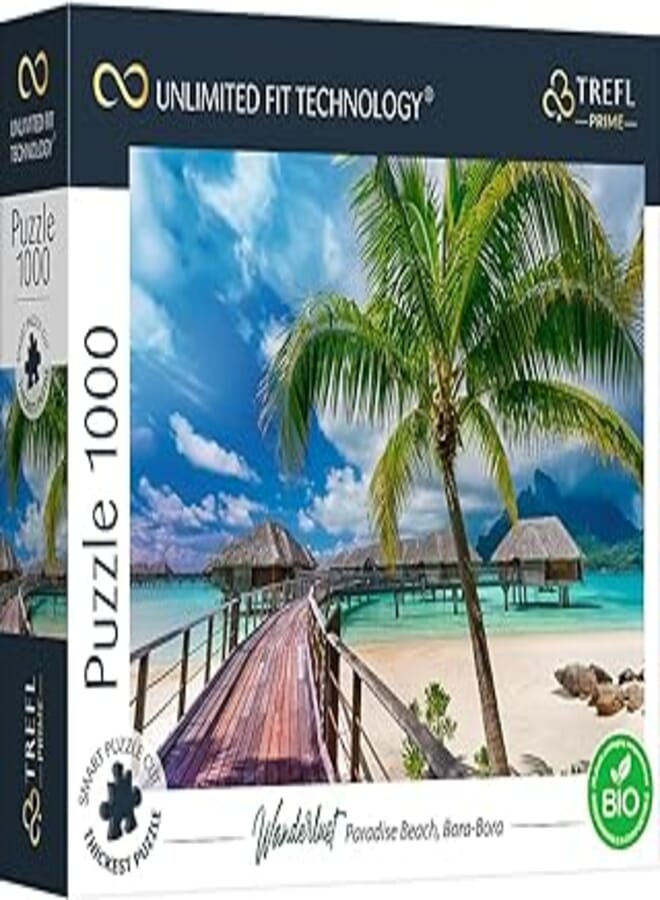 Trefl Prime 1000 Piece Puzzle Wanderlust Jigsaw Puzzle Paradise Beach Bora-Bora