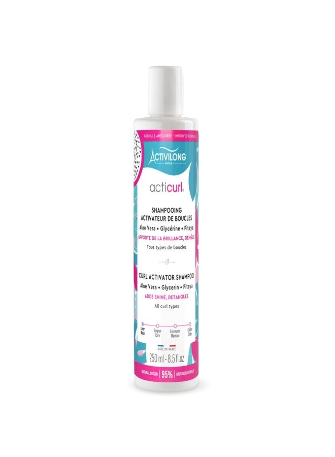 Activilong Acticurl Hydra Curl Activator Shampoo – Gently Cleanses Your Curls Without Damaging Them – Infused with Dragon Fruit/Pitaya and Aloe Vera – Moisturize, Shape, and Boost Your Curls – 250 ml. - Image 1