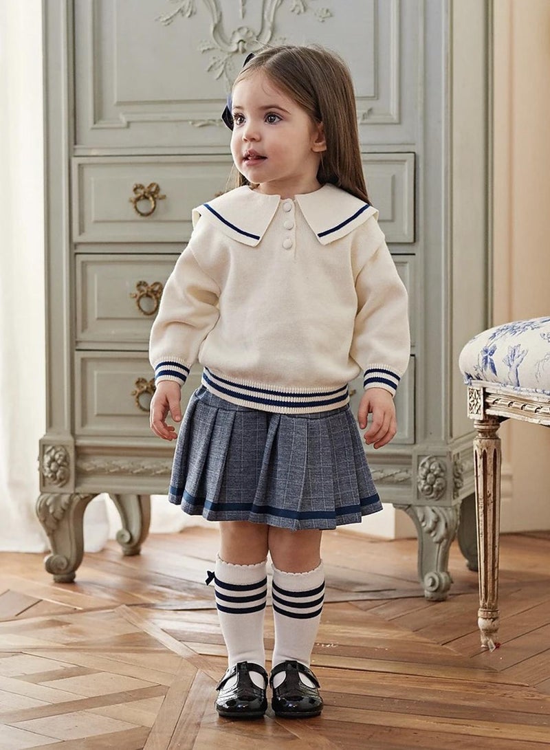 Dave & Bella Pleated Grey Skirt - Image 2