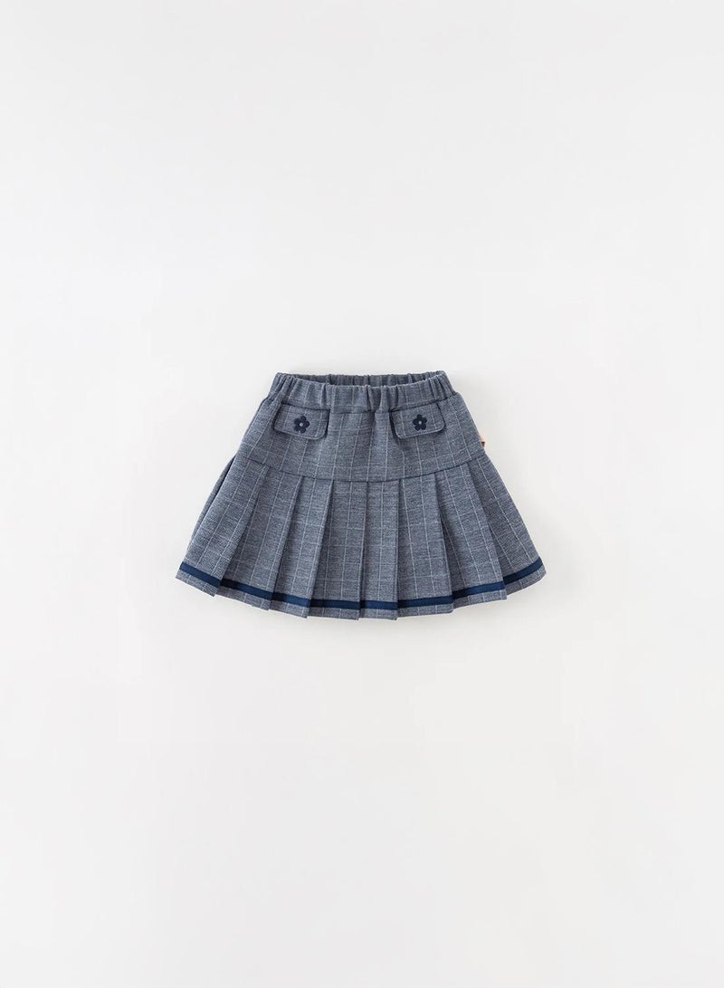Dave & Bella Pleated Grey Skirt - Image 1