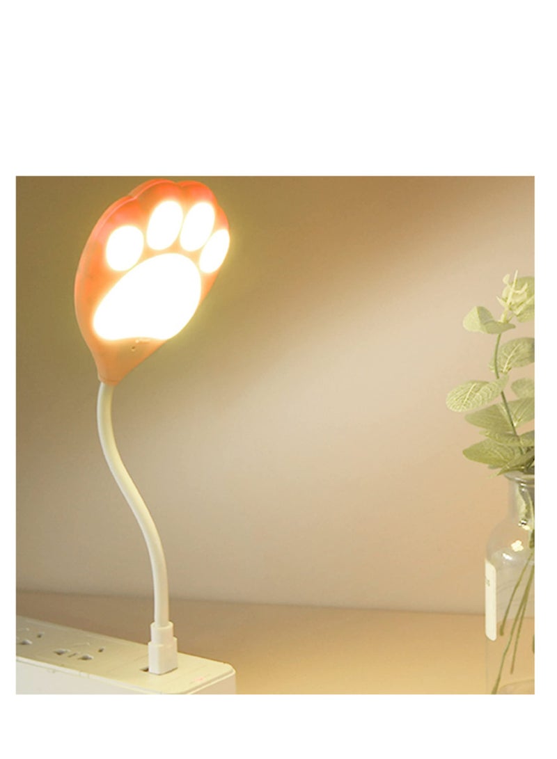 SYOSI USB LED Night Light Lamp, Dimmable Bedside Reading Light with Voice Activated Control for Kids Bedroom, Smart LED Desk Lamp with Timer and Portable Gooseneck for Home Office Room Table - Image 1