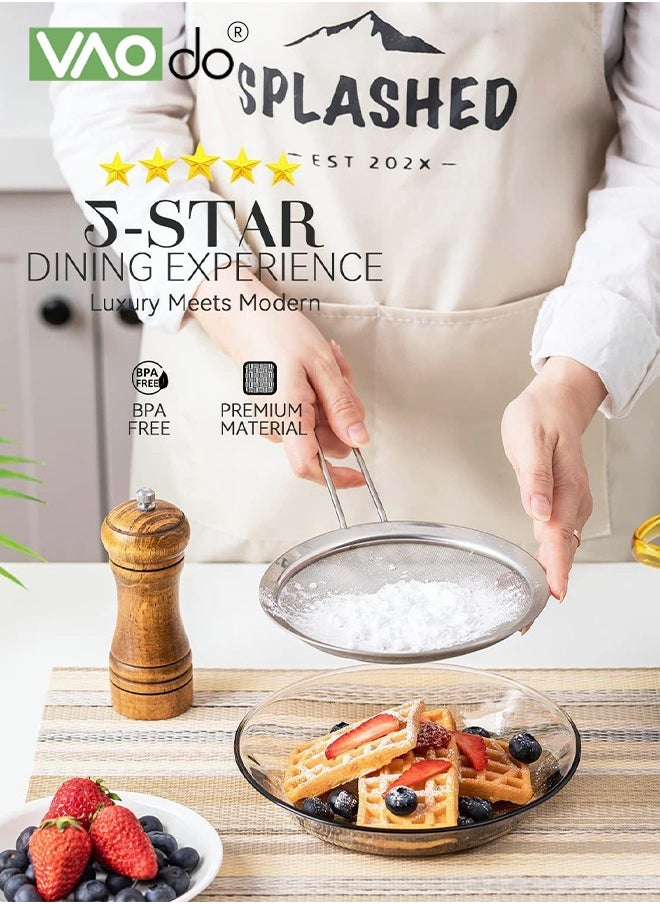 VAOdo 6PCS Placemat High-quality PVC Material Striped Shape Heat Insulation Oil-proof Not Easy to Mold Suitable for Home Hotels Restaurants Cafes Etc  - Image 4