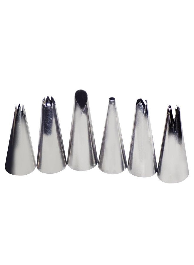 Drumstone 6pcs Icing Nozzle Set – Stainless Steel Cake Decorating Tools for Beginners & Professionals - Image 1