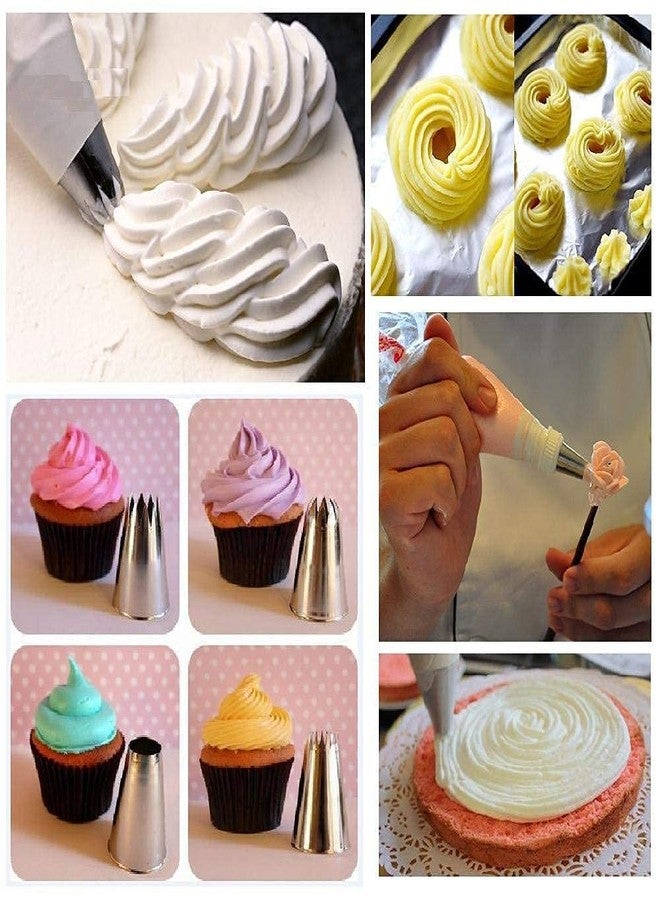 Drumstone 6pcs Icing Nozzle Set – Stainless Steel Cake Decorating Tools for Beginners & Professionals - Image 5